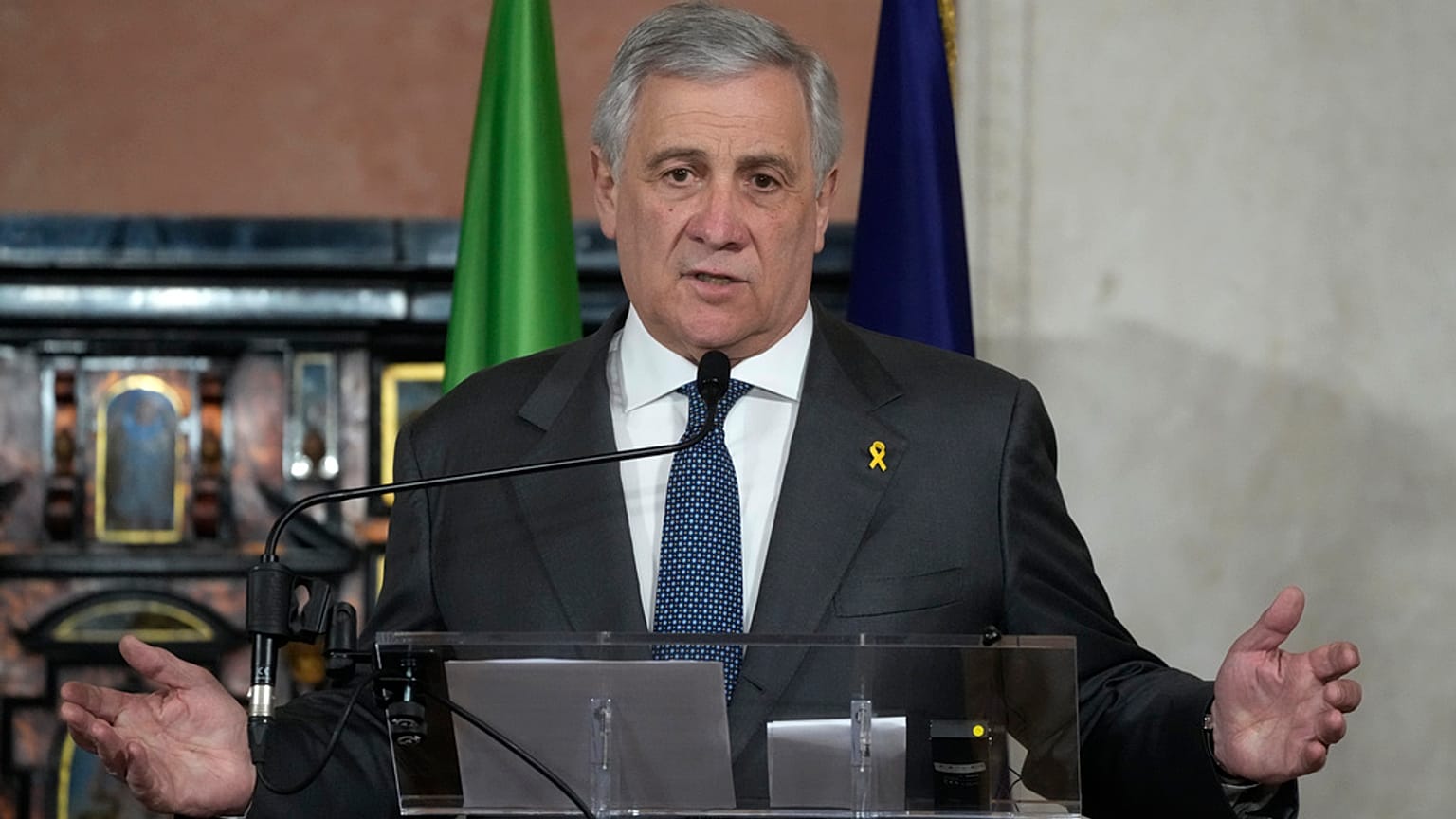 Il ministro degli Esteri italiano Antonio Tajani, 14 gennaio 2025, Roma, Italia 