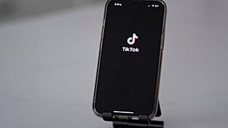 A phone loading the TikTok app is displayed Friday, January 17, 2025, in Minneapolis.