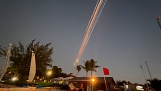 Turks ve Caicos adalarında görülen SpaceX enkazı
