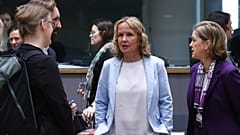 Steffi Lemke, la ministre allemande de l'Environnement et de la Protection de la nature lors d'un sommet du Conseil de l'UE en mars 2024