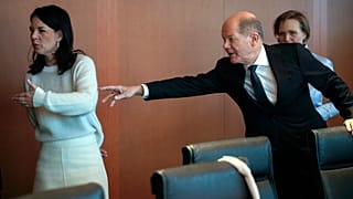 Baerbock és Scholz a január 15-i berlini kormányülésen
