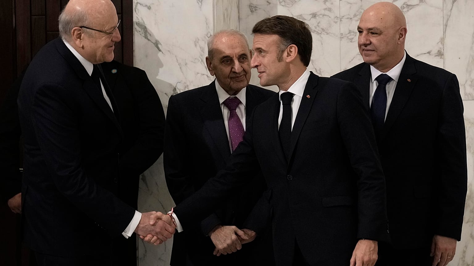 Ο Εμανουέλ Μακρόν στον Λίβανο