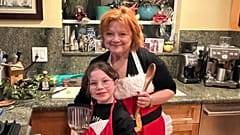 Martha Hunter with her granddaughter Lola at Christmas.