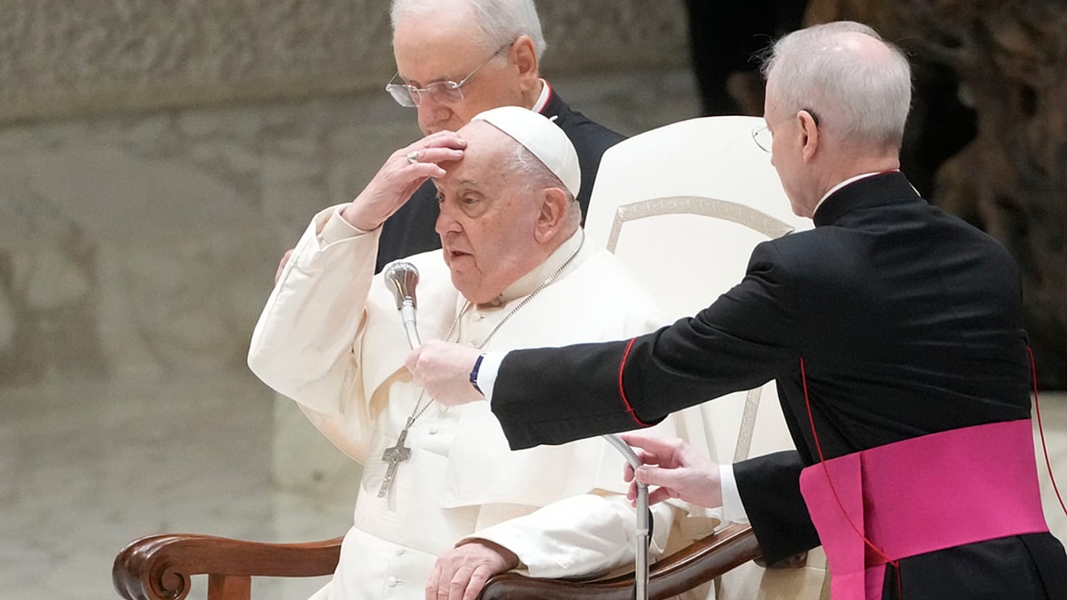 Le pape François au Vatican, le 15 janvier 2025.