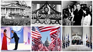 Lincoln beiktatása, Roosevelt beiktatása, Johnson esküje, Obamáék tánca, Biden előtti tisztelgés, Trumpot üdvözlő koncert