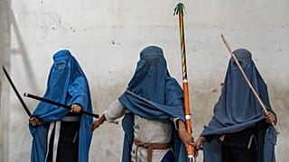 زنان افغان در حال تمرین ووشو، هنر رزمی چینی، ۲۰۲۲