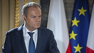Donald Tusk lengyel miniszterelnök tavaly, Párizsban