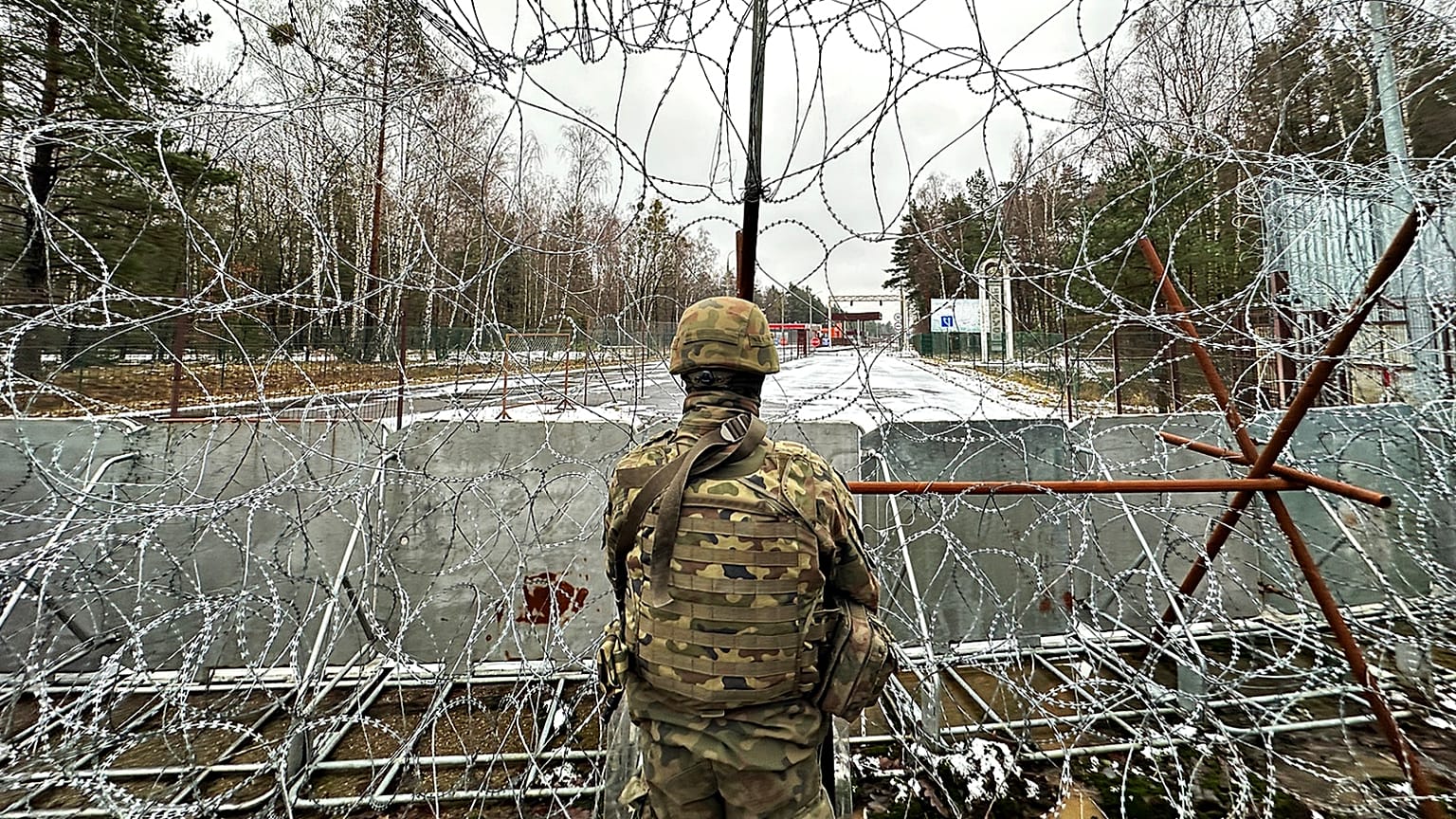 Desde 2021, la frontera entre Polonia y Bielorrusia está cada vez más fortificada.