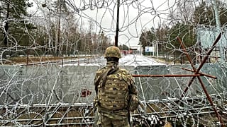 Desde 2021, la frontera entre Polonia y Bielorrusia está cada vez más fortificada.