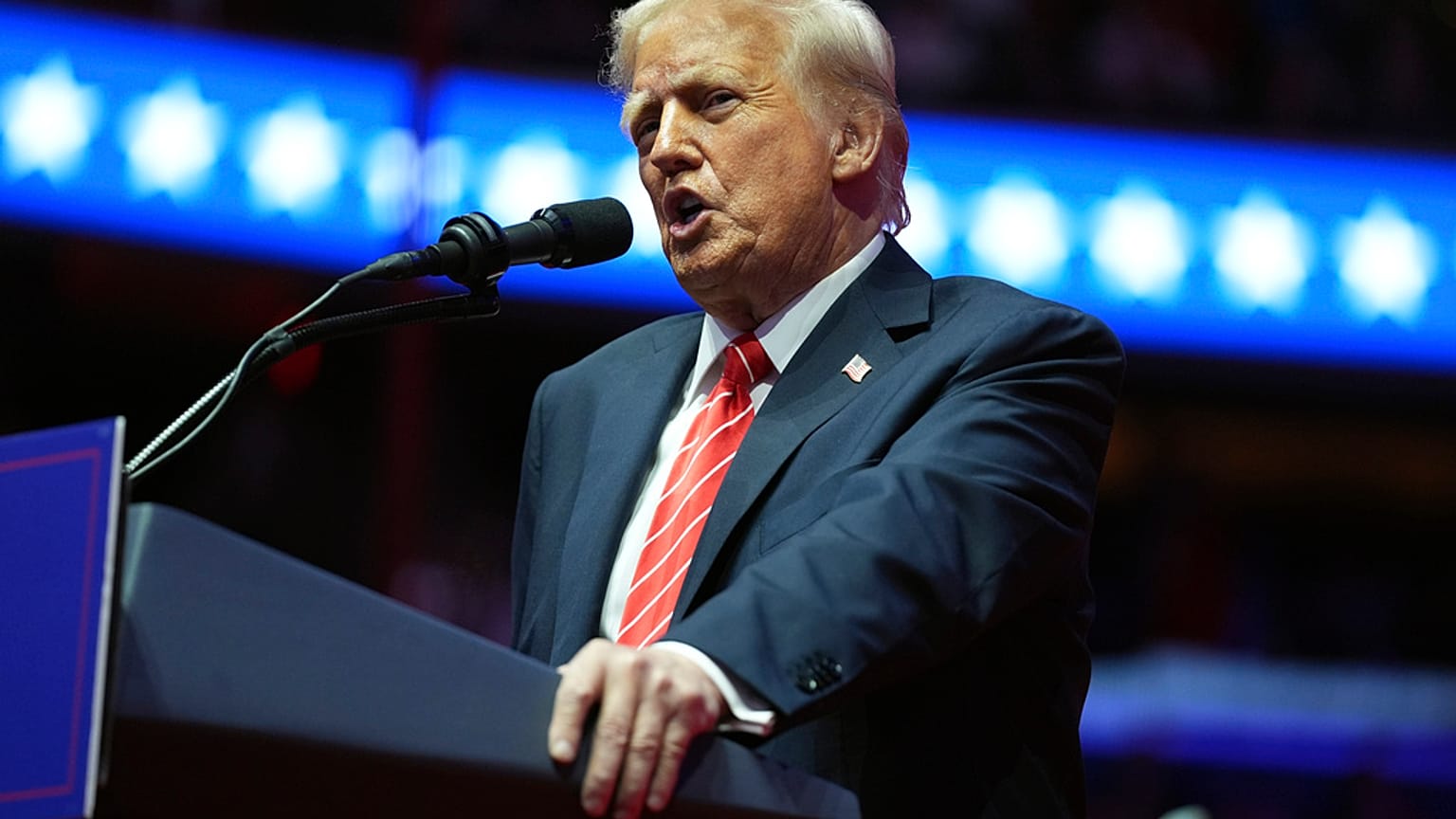 Donald Trump a Washington DC per l'ultimo comizio da presidente eletto, 19 gennaio 2025