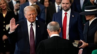 Donald Trump giura da 47esimo presidente degli Stati Uniti, Washington, Usa, 20 gennaio 2025