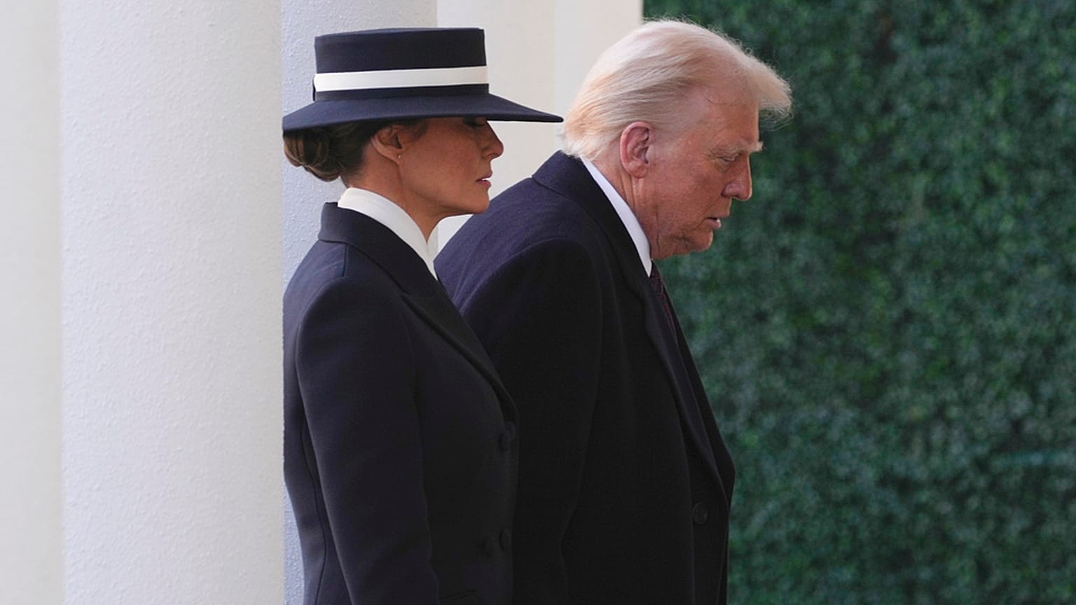 Prezydent-elekt Donald Trump i jego żona Melania przyjechali na nabożeństwo do Kościoła Episkopalnego św. Jana naprzeciwko Białego Domu w Waszyngtonie.