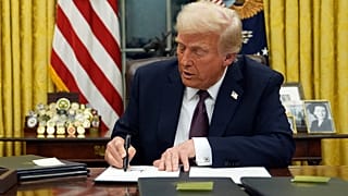 Donald Trump firmó una serie de órdenes ejecutivas inmediatamente después de jurar su cargo para su segunda presidencia de EE.UU. el 20 de enero de 2025.
