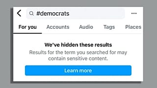 Instagram'daki 'demokratlar' arama sonuçları