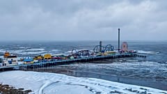 Eisiges Wetter in den USA: Strände werden zu Winterlandschaften