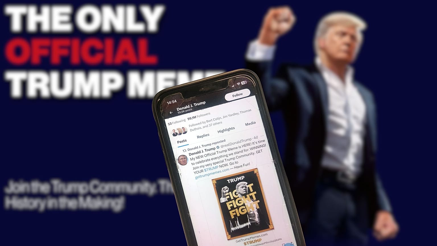 Başkan Donald Trump'ın sosyal medya X'te meme parasıyla ilgili paylaşımı 