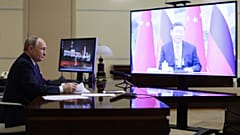 گفتگوی ویدیویی رهبران روسیه و چین 