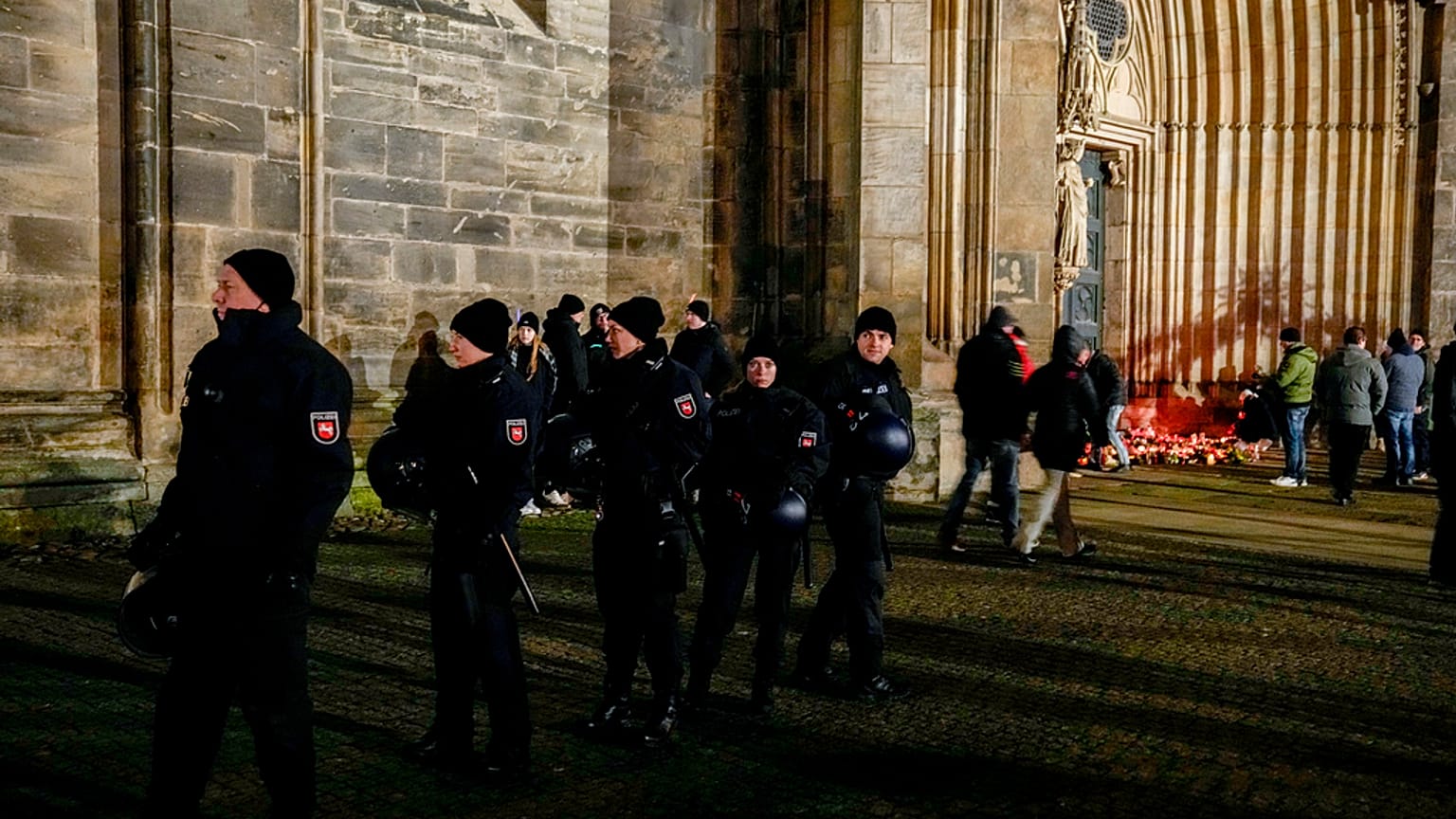Polícia de Magdeburgo.