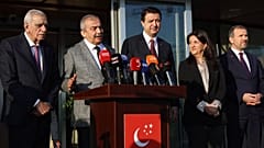 Ahmet Türk, Sırrı Süreyya Önder ve Pervin Buldan’dan oluşan DEM Parti heyeti ile Saadet Partisi heyeti, yapılan görüşmenin ardından açıklamalarda bulundu.