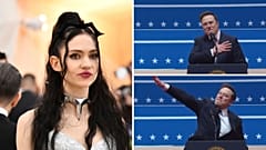 O ex-parceiro de Musk, Grimes, "está feliz por denunciar o nazismo" após a sua polémica saudação  