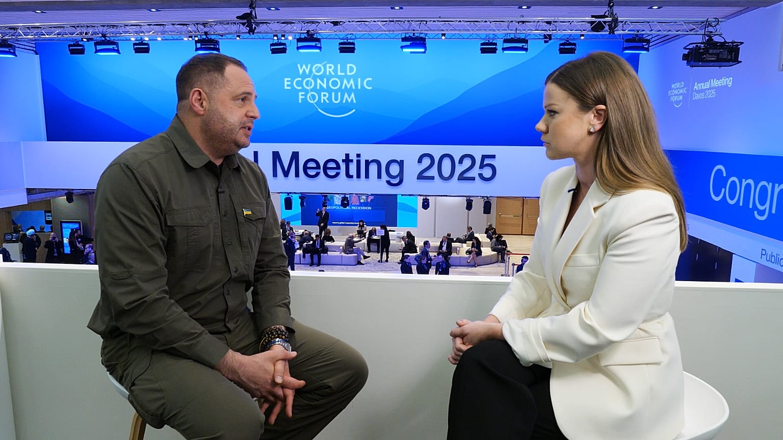 Andriy Yermak, Chefe do Gabinete do Presidente da Ucrânia em Davos, 22 de janeiro de 2025