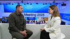 Андрей Ермак, руководитель канцелярии президента Украины в Давосе, 22 января 2025 года