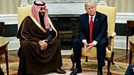 الرئيس دونالد ترامب يلتقي بوزير الدفاع السعودي  محمد بن سلمان  في المكتب البيضاوي بالبيت الأبيض في واشنطن، الثلاثاء 14 مارس 2017