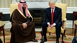 الرئيس دونالد ترامب يلتقي بوزير الدفاع السعودي  محمد بن سلمان  في المكتب البيضاوي بالبيت الأبيض في واشنطن، الثلاثاء 14 مارس 2017