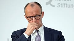 Friedrich Merz, deutscher Oppositionsführer und CDU-Parteivorsitzender, spricht beim Global Leaders Dialogue in Berlin, Deutschland, Donnerstag, 23. Januar 2025.