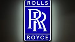 Rolls Royce şirketinin logosu, 20 Haziran 2022 Pazartesi günü Berlin yakınlarındaki Schoenefeld'de düzenlenen ILA Berlin Air Show sırasında görülüyor. 