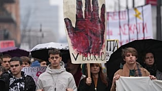 Διαδήλωση φοιτητών στο Βελιγράδι