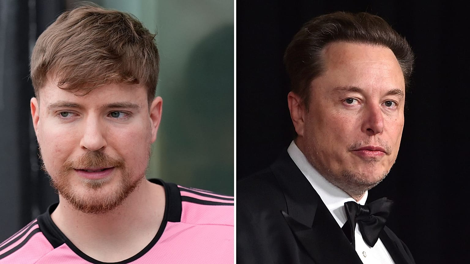 Solda Jimmy Donaldson ve sağda Elon Musk, TikTok'un muhtemel alıcılarından bazıları