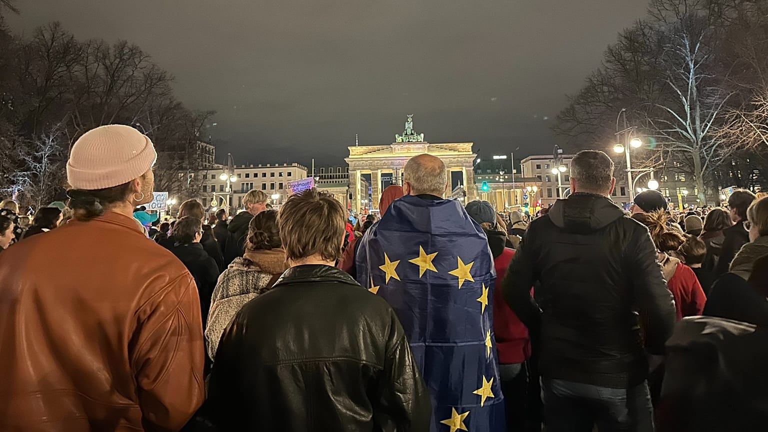 Manifestantes en Berlín contra la extrema derecha