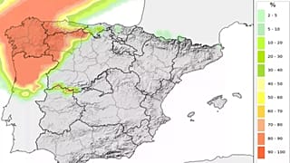 Probabilidad de lluvia abundante, domingo 26 de enero 2025