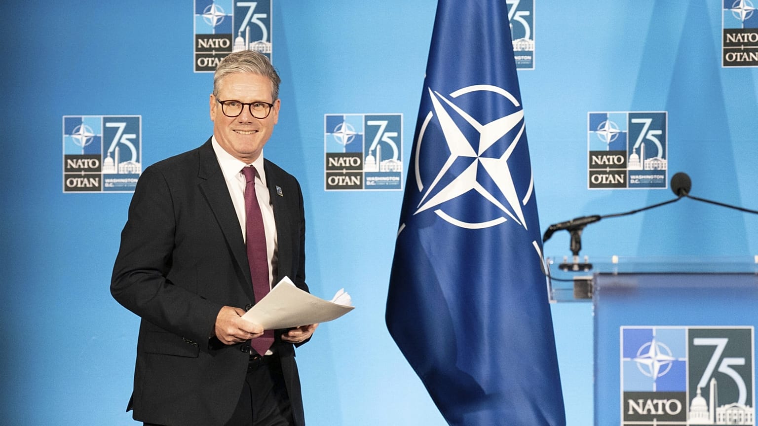 Keir Starmer brit kormányfő a tavalyi washingtoni NATO-csúcson