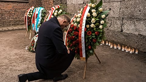 Polish President Andrzej Duda, commemorates the 80th anniversary of Auschwitz's liberation