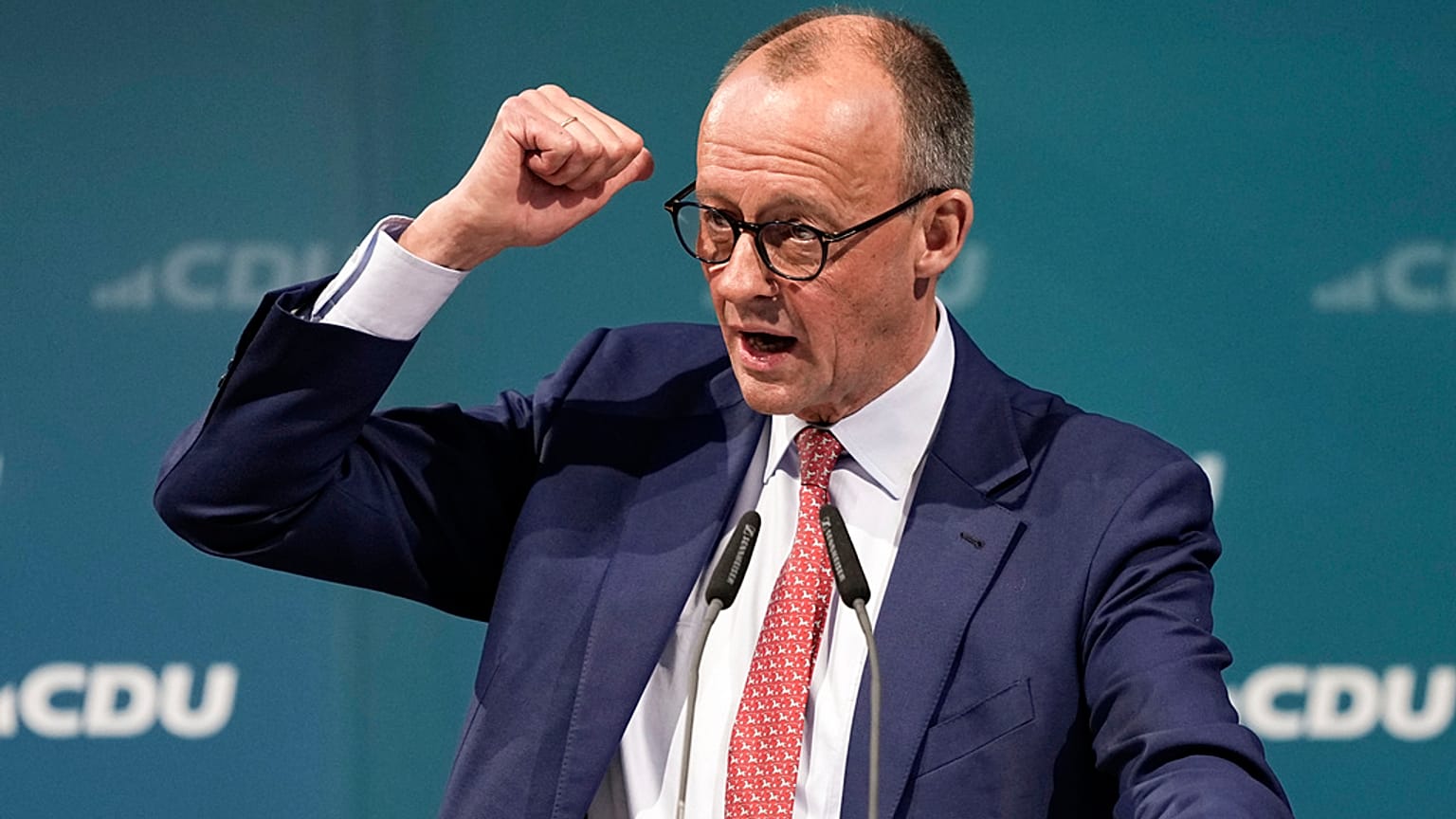Friedrich Merz num evento da CDU, 19 de janeiro de 2025.