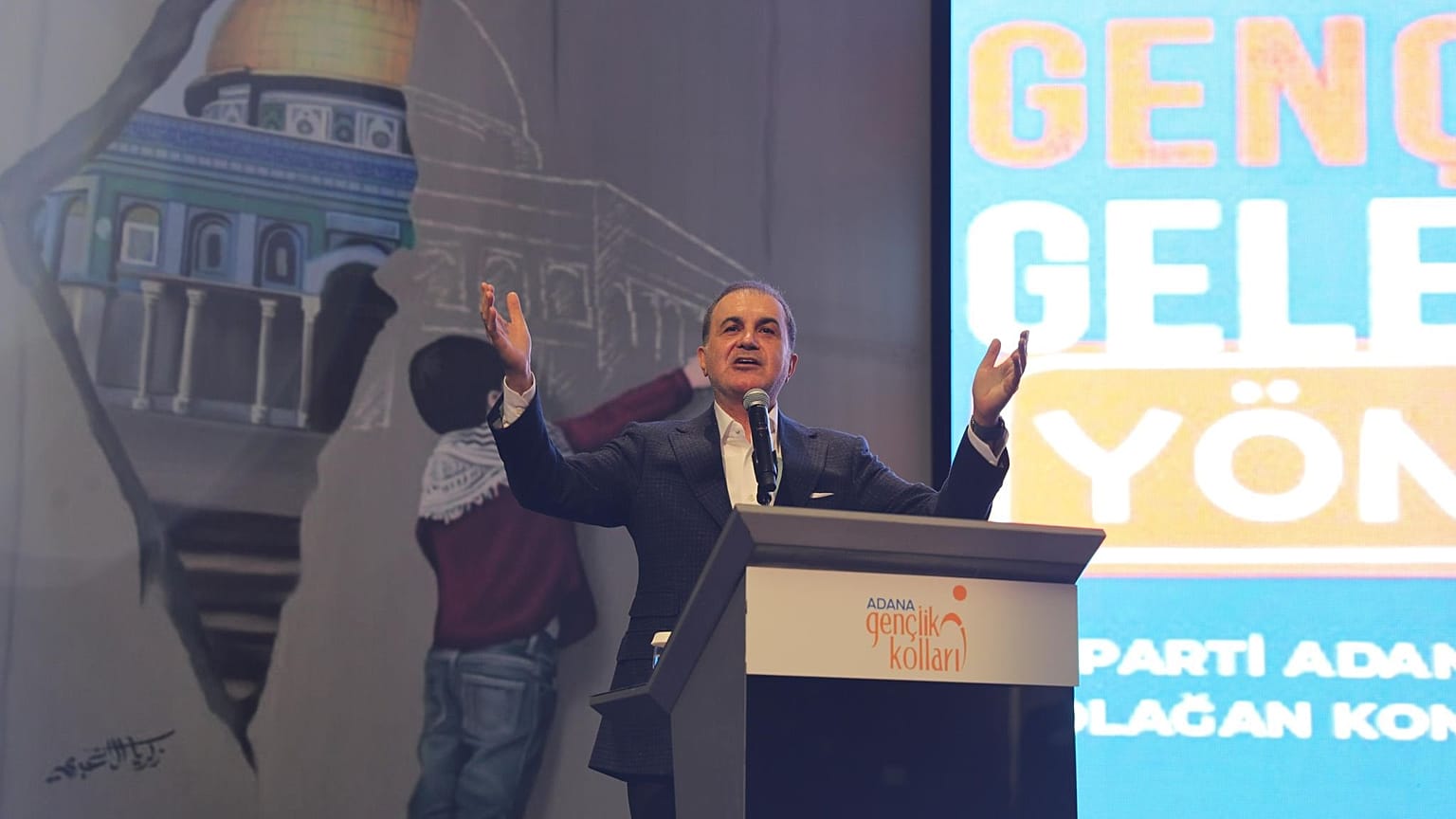 Ömer Çelik, AK Parti Adana İl Gençlik Kolları Kongresi'nde, 19 Ocak 2025