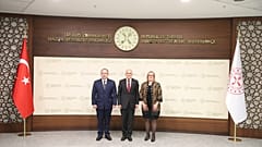 Hazine ve Maliye Bakanı Mehmet Şimşek, Asya Kalkınma Bankası temsilcileriyle birlikte, 27 Ocak 2025