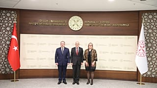Hazine ve Maliye Bakanı Mehmet Şimşek, Asya Kalkınma Bankası temsilcileriyle birlikte, 27 Ocak 2025