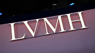 The LVMH logo is photographed at the Vivatech show in Paris, June 15, 2023.