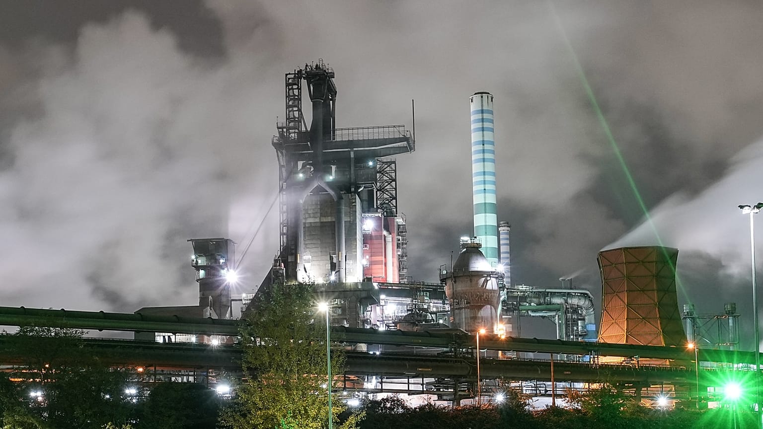 A Thyssenkrupp acélgyára Duisburgban