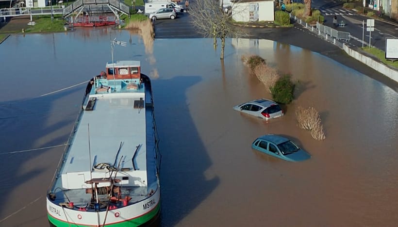 Video. Storm Herminia disrupts and floods Ille-et-Vilaine | Euronews