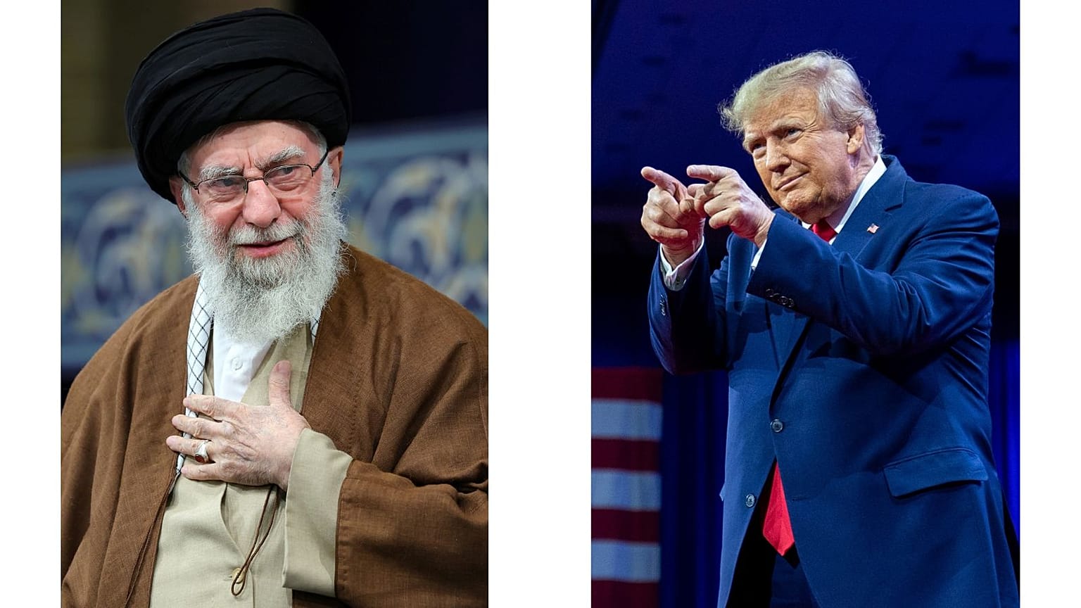دونالد ترامپ و علی خامنه‌ای