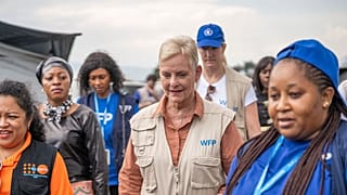 WFP's Executive Director Cindy McCain in the Bulengo camp in North Kivu, DRC.