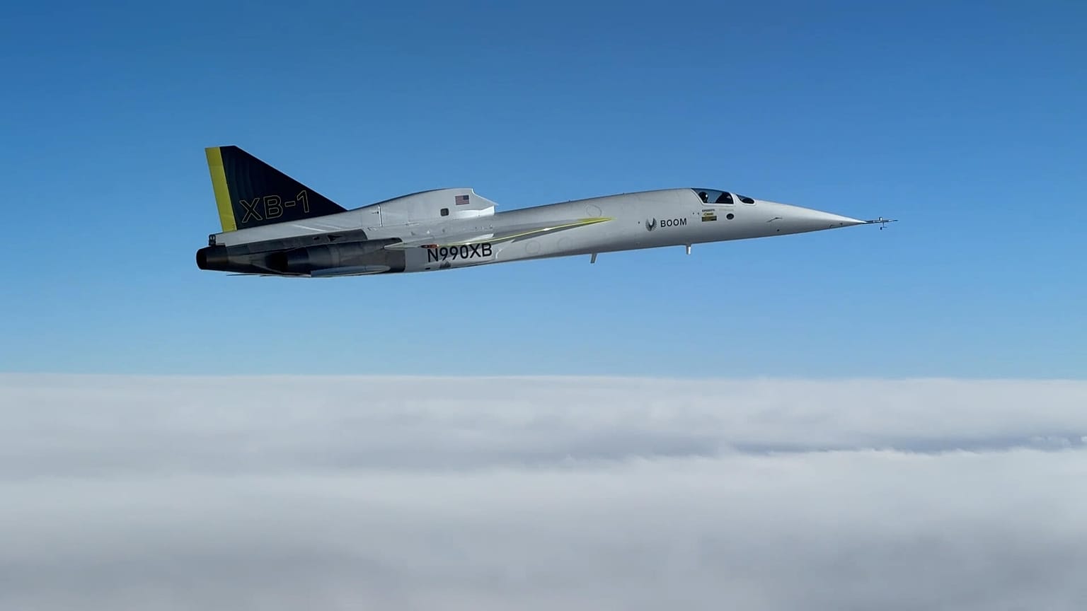 El demostrador XB-1 de Boom ya ha alcanzado velocidades supersónicas.