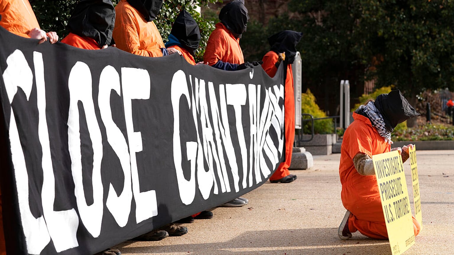 Guantanamo bezárásáért tüntetők