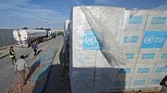 UNRWA-segélyszállítmány Gázában