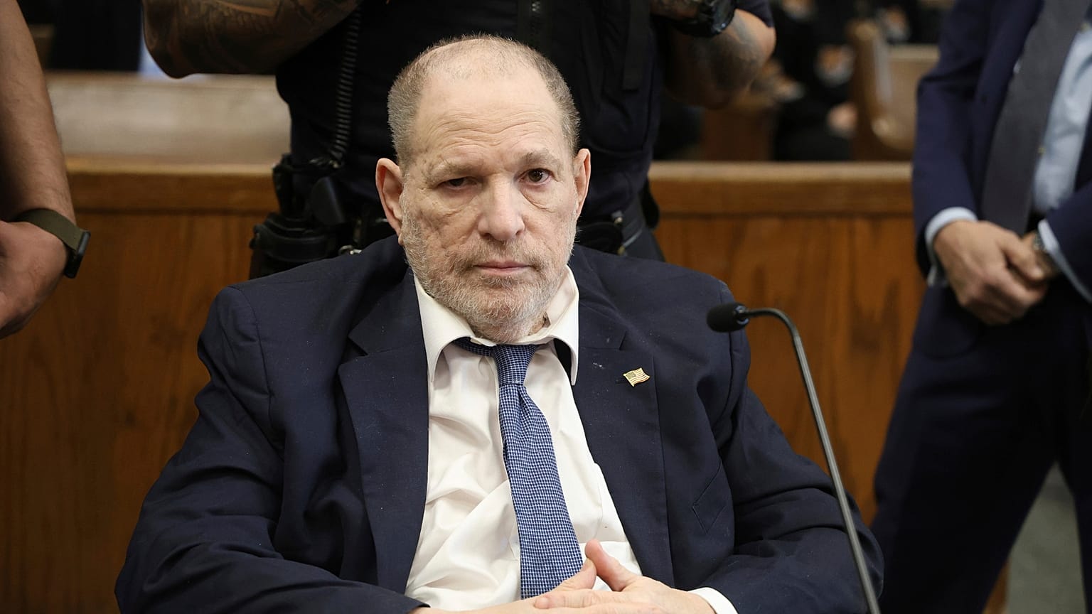Harvey Weinstein comparece no Supremo Tribunal do Estado para uma audiência no seu processo de agressão sexual, na quarta-feira, 29 de janeiro de 2025, em Nova Iorque
