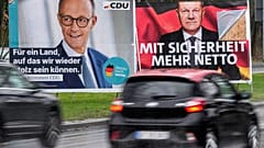 Wahlplakate der CDU und SPD